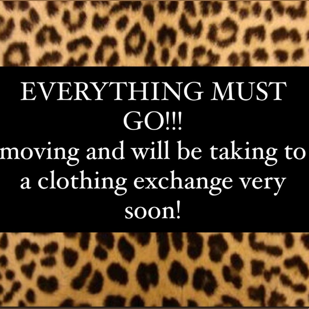LAST CHANCE TO PURCHASE FROM MY CLOSET!